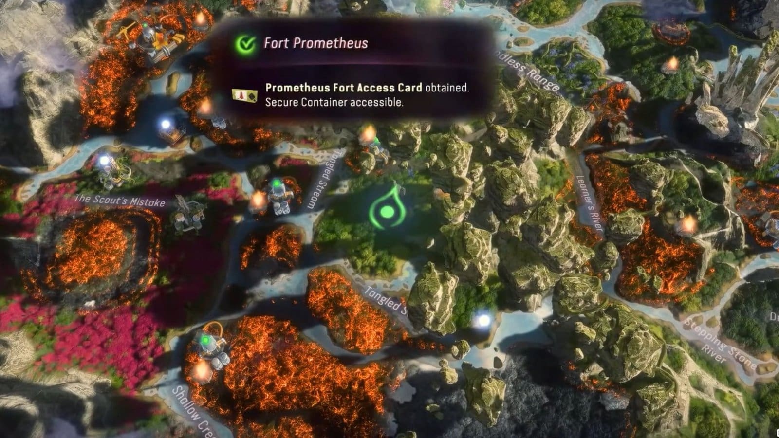 Fort Prometheus Access Card Location Avatar From the Ashes