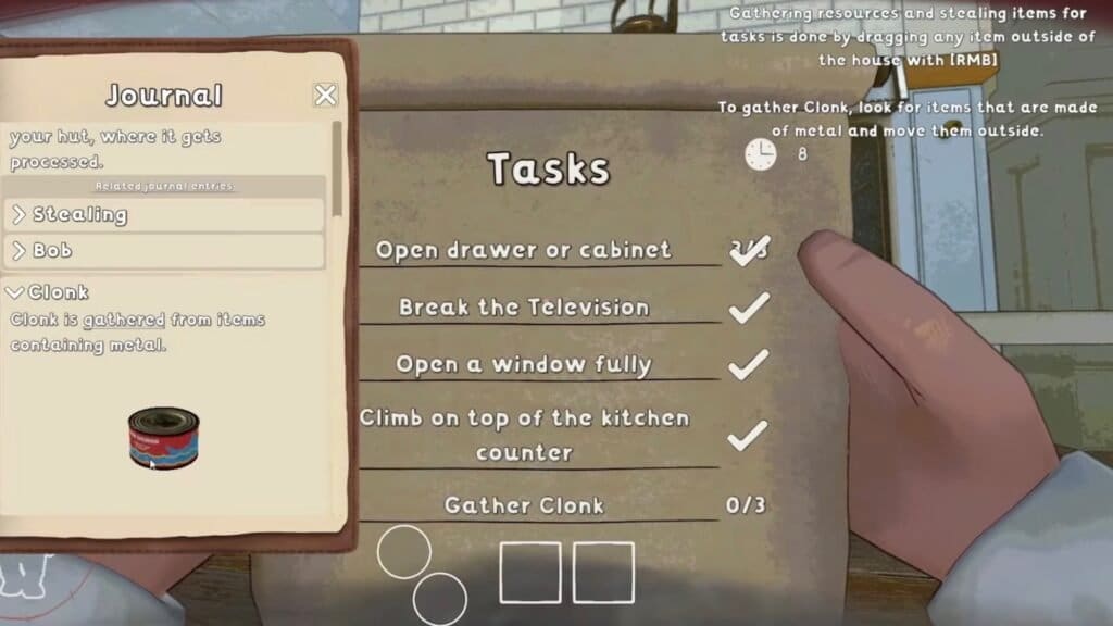 Gather Clonk objective in Burglin Gnomes.