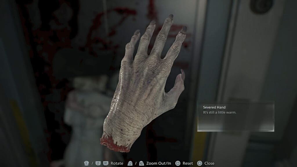 Resident Evil 9 Severed Hand