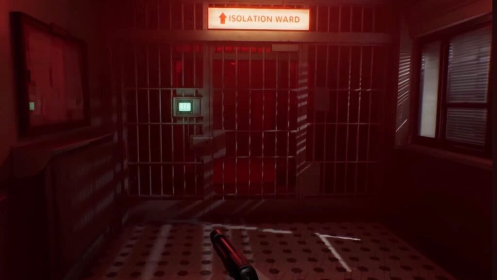 Heading to the Security Manager's Office through the Isolation Ward in RE9.
