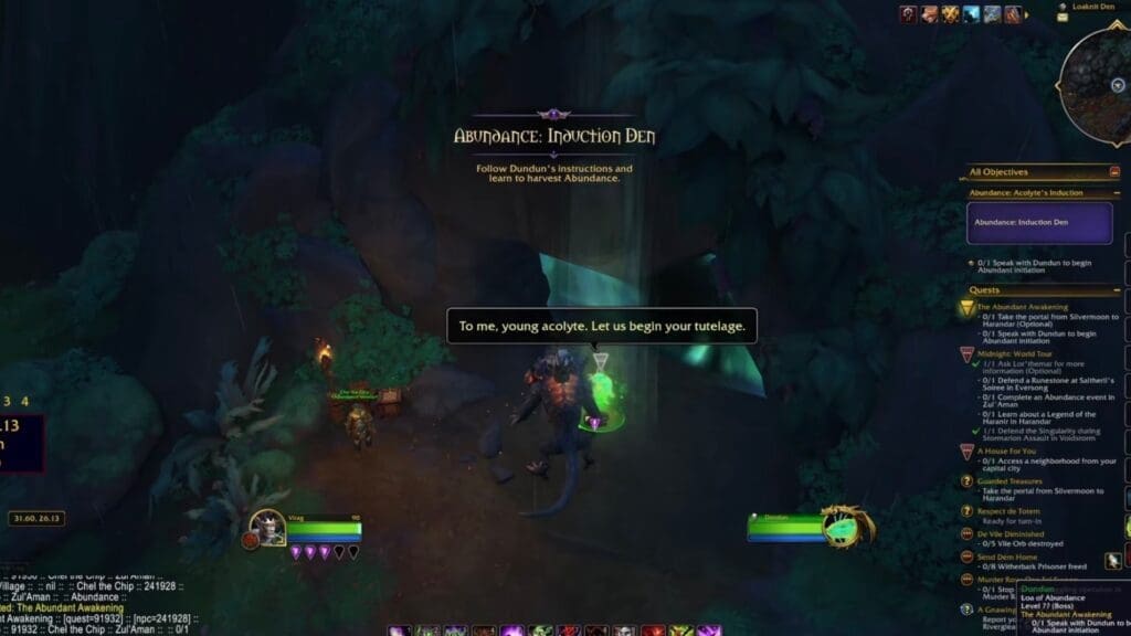 Completing an Abundance Event in Zul'Aman.