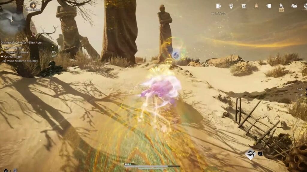 Divinecraft Corridor Blink Acre fifth chest obtainment.
