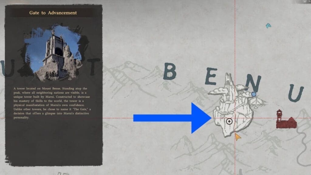 Gate to Advancement puzzle location in Crimson Desert.